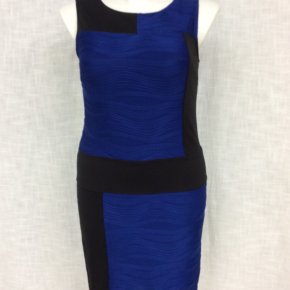 Cynthia Rowley Royal Blue &Black Dress